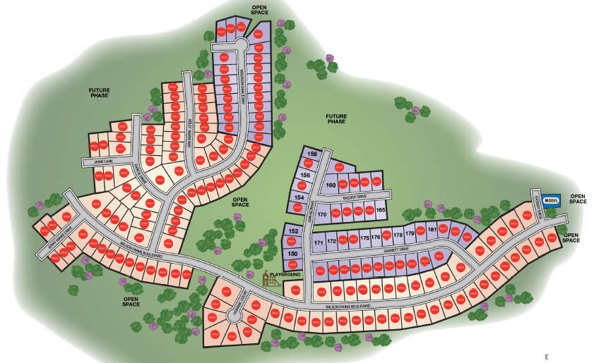 Wilson Farms Residential Development Map between Cincinnati and Dayton